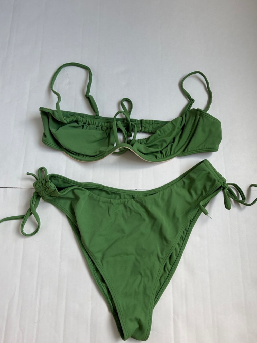 Delilah Classic Green Tie-Side Bikini Set